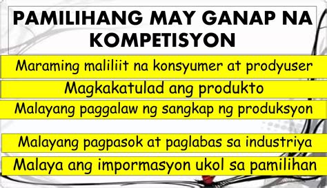 Economics (estruktura ng pamilihan) .